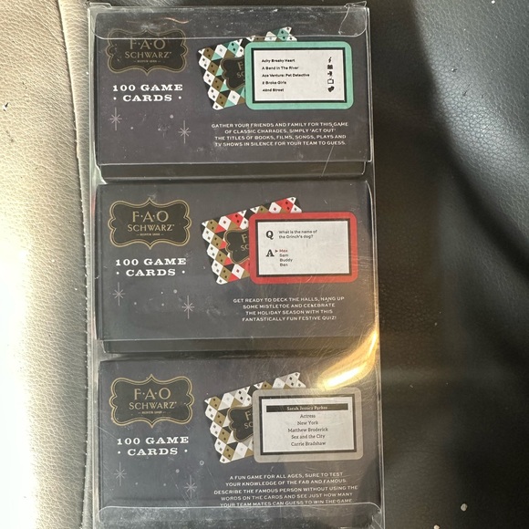 FAO Schwartz trivia game cards set of 3 - Picture 3 of 3